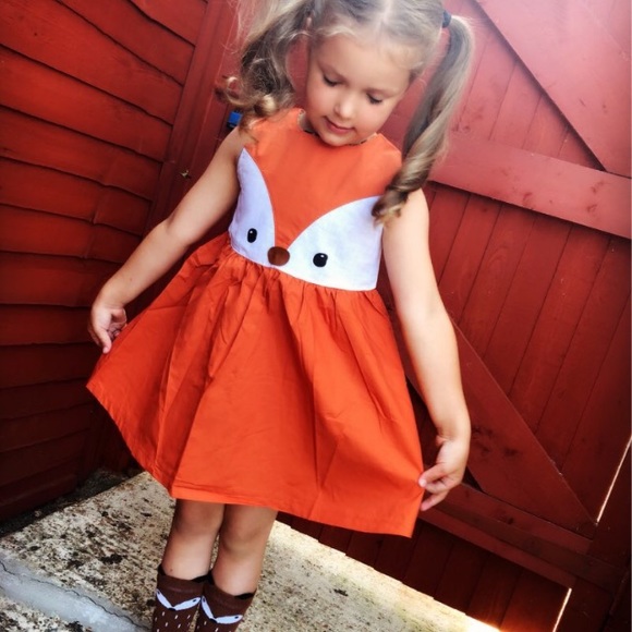 Fox Dress 🦊 and Knee High Set - Picture 5 of 7